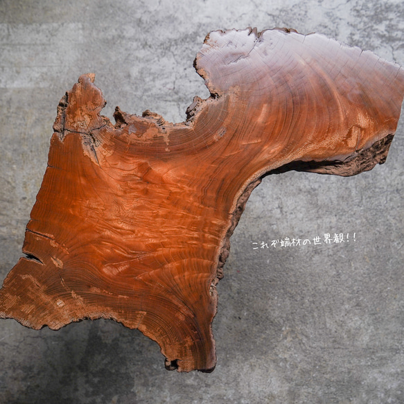 端材の良材　熟成欅の一枚板  コーヒーテーブル（高さ・カラー変更無料） 10枚目の画像