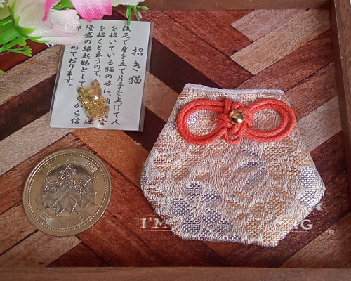 オーダー商品　7点　ハンドメイド★小さいサイズのお守り袋　　ぼかし柄ちりめん 小さいサイズのお守り袋☆ ミニ丸シリーズ 大人 ぼかし柄