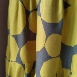 ミモザ色の三段ティアードスカート 6枚目の画像