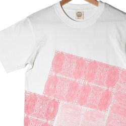 「無限大華」オーガニックコットンTシャツ(半袖)ホワイト Sサイズ 1枚目の画像