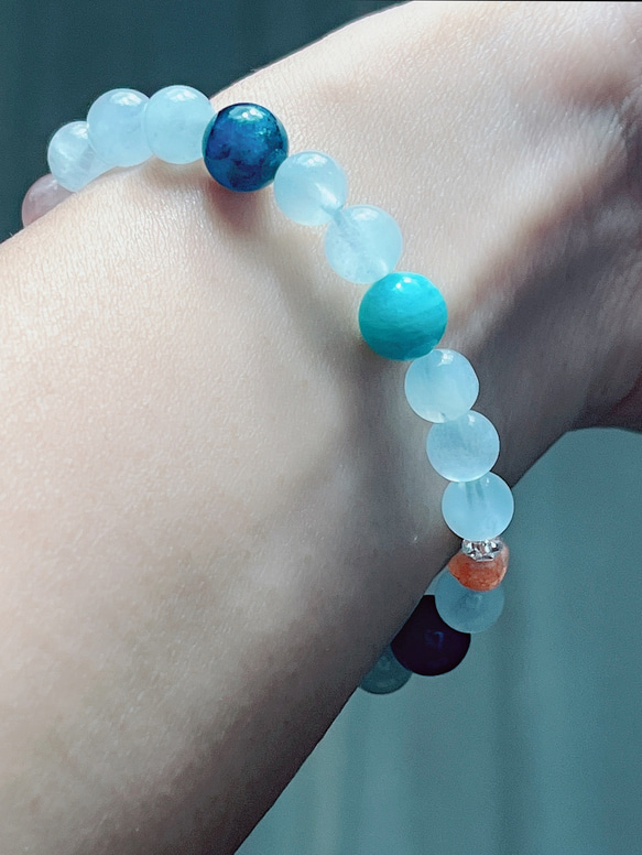 マリンブレス　アクアマリンメイン 3月誕生石　送無 3枚目の画像