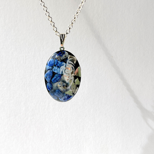 ドラゴン【心】の欠片☆ / ラピスラズリ / レジン / メンズ