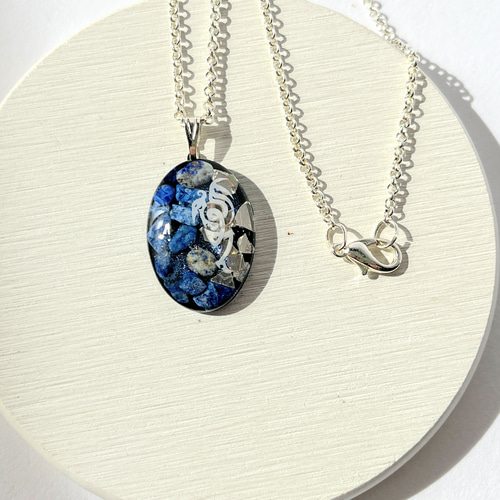 ドラゴン【心】の欠片☆ / ラピスラズリ / レジン / メンズ