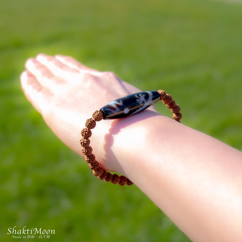 レア・希少！宝珠 皇帝龍天珠(五爪龍神) 至純高級天珠】ルドラクシャ