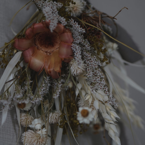 ピンクのスワッグ2点 専用出品 ドライフラワー ピンクスワッグ