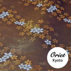 紺サテン生地に花柄刺繍 生地 風薫る 通販 17695728｜Creema(クリーマ