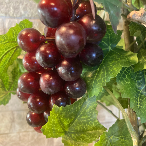 光触媒　人工観葉植物　ウォールグリーン　造花　アレンジ　マスカットブドウ 光触媒 人工観葉植物 ウォールグリーン フェイク フラワー