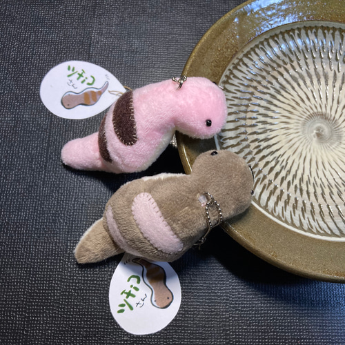 春のちっちゃいツチノコ【お出かけタイプ】 ぬいぐるみ ikuko