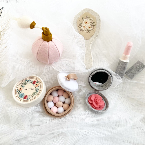 受注製作】フェルトおままごと メイクシリーズ ※リップ(単品) おもちゃ