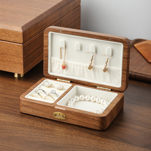 ANNY のしゃ WOOD オルゴール アクセサリー ボックス