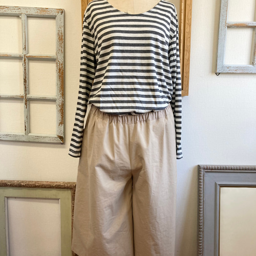 ハンドメイド　セットアップ　ベスト＆ワイドパンツ ハンドメイド セットアップ ベスト＆ワイドパンツ
