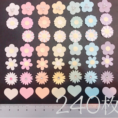 フラワークラフトパンチ ✳︎ 240枚 その他素材 flower【必ずプロフお