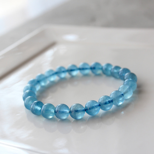 ⭐︎【天然】アクアマリン ブレスレット 9.7mm 25.7g