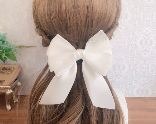 サテン♡シングル♡ビッグリボン 2579a868a04ffdab6a8a3552ffd006