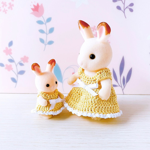 シルバニアファミリー赤ちゃん ワンピース レモンイエロー