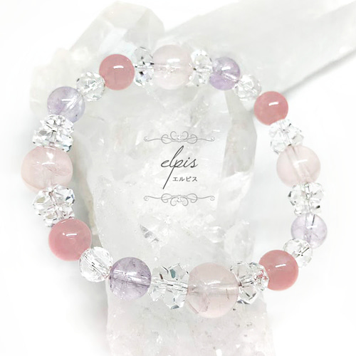 人気の組み合わせ☆ローズクォーツ＆ローズアメジスト＆ディープローズ