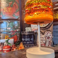 アメリカンダイナー 電飾看板  バーガーズ ハンバーガー ランプ  #自立式看板  #キッチンカー  #店舗什器 8枚目の画像
