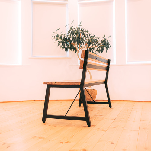 アイアンダイニングベンチ インダストリアル ブルックリン 西海岸風