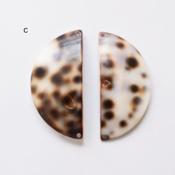 [選擇/剩餘5對]豹紋貝殼拉長石流蘇獨特耳環（14KGF） 第13張的照片