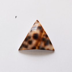 【剩餘5條】獨特豹紋貝殼三角手術不銹鋼項鍊50厘米 第12張的照片