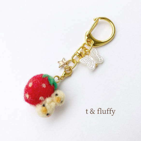 ✿ 選べるアニマル ✿ 季節のフルーツ 羊毛フェルトアクセサリー