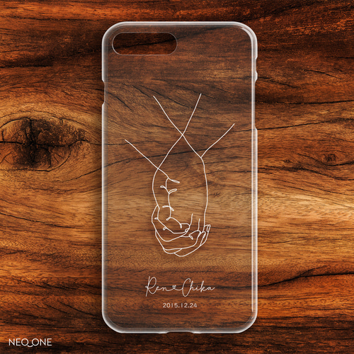 スマホケース iPhone Android カップル 名入れ 記念日 恋人 結婚 韓国  