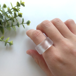 1号~27号 クリアリング 雪解けリング レジンリング アクリルリング