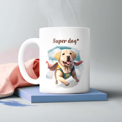【 ヒーロー ラブラドールレトリバー 】 マグカップ　犬　ペット　うちの子　犬グッズ　ギフト　プレゼント　母の日 2枚目の画像