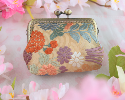 かのん様ご予約　　着付け　がま口　ポーチ　紬 かのん様ご予約 着付け がま口 ポーチ 紬 かのん様ご予約 着付け