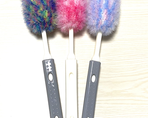 キャサリンさまの専用ページ　ハンドメイドたわし　スセミ ハンドメイド スセミタワシ 黄色＆紫 スポンジ キッチン用品