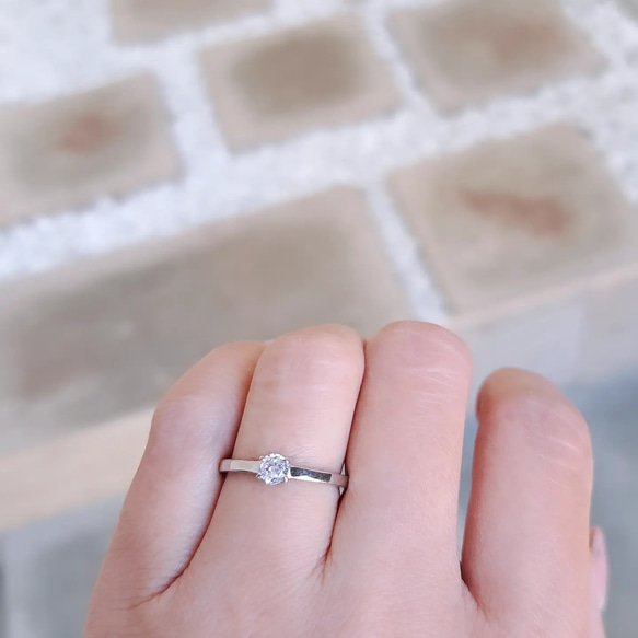 婚約指輪　プロポーズ ダイヤモンドリング ダイヤ指輪　エンゲージリング　京都婚約指輪　立て爪　結婚　プラチナ指輪　 8枚目の画像