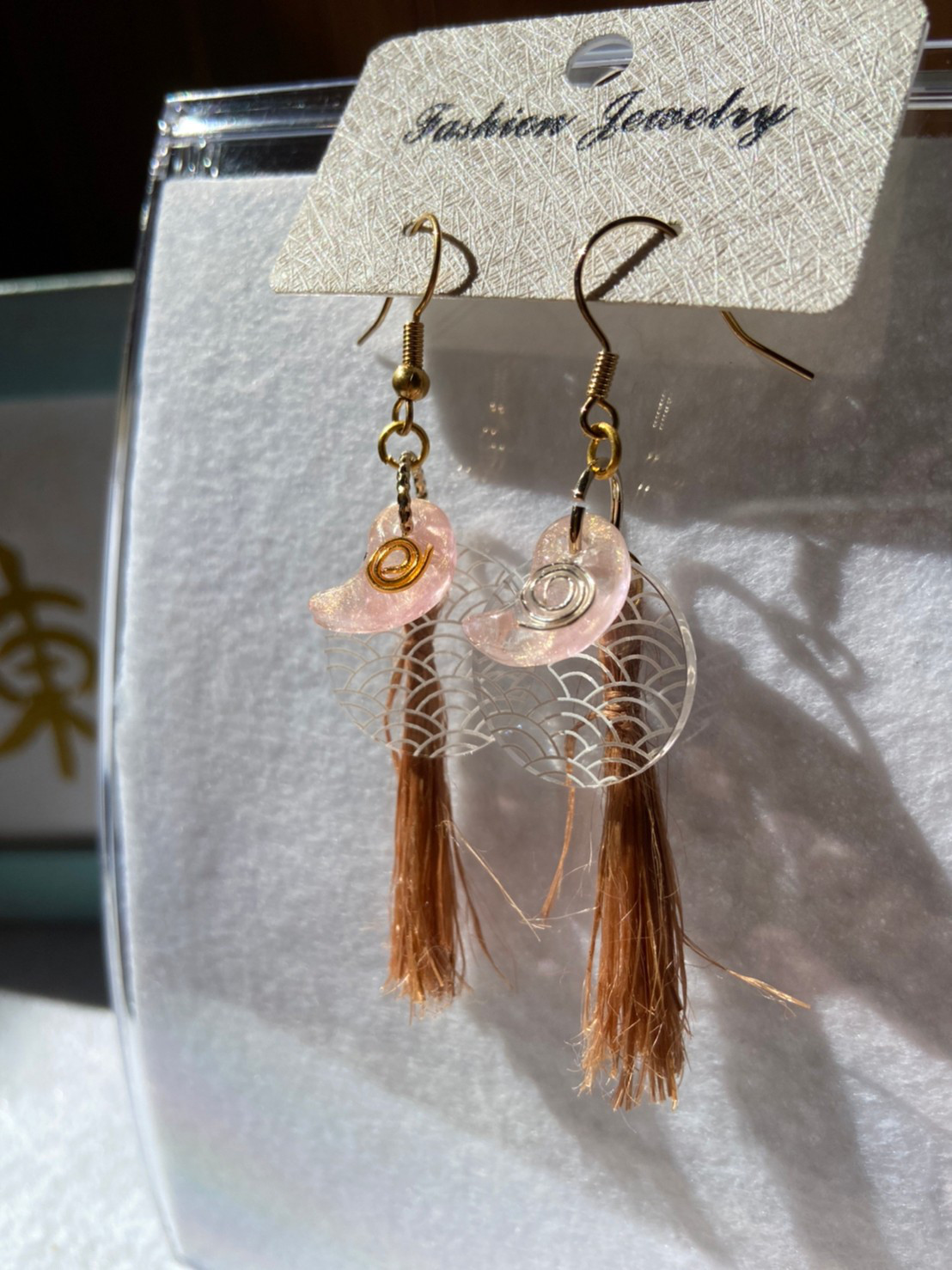 柿渋染め精麻タッセル