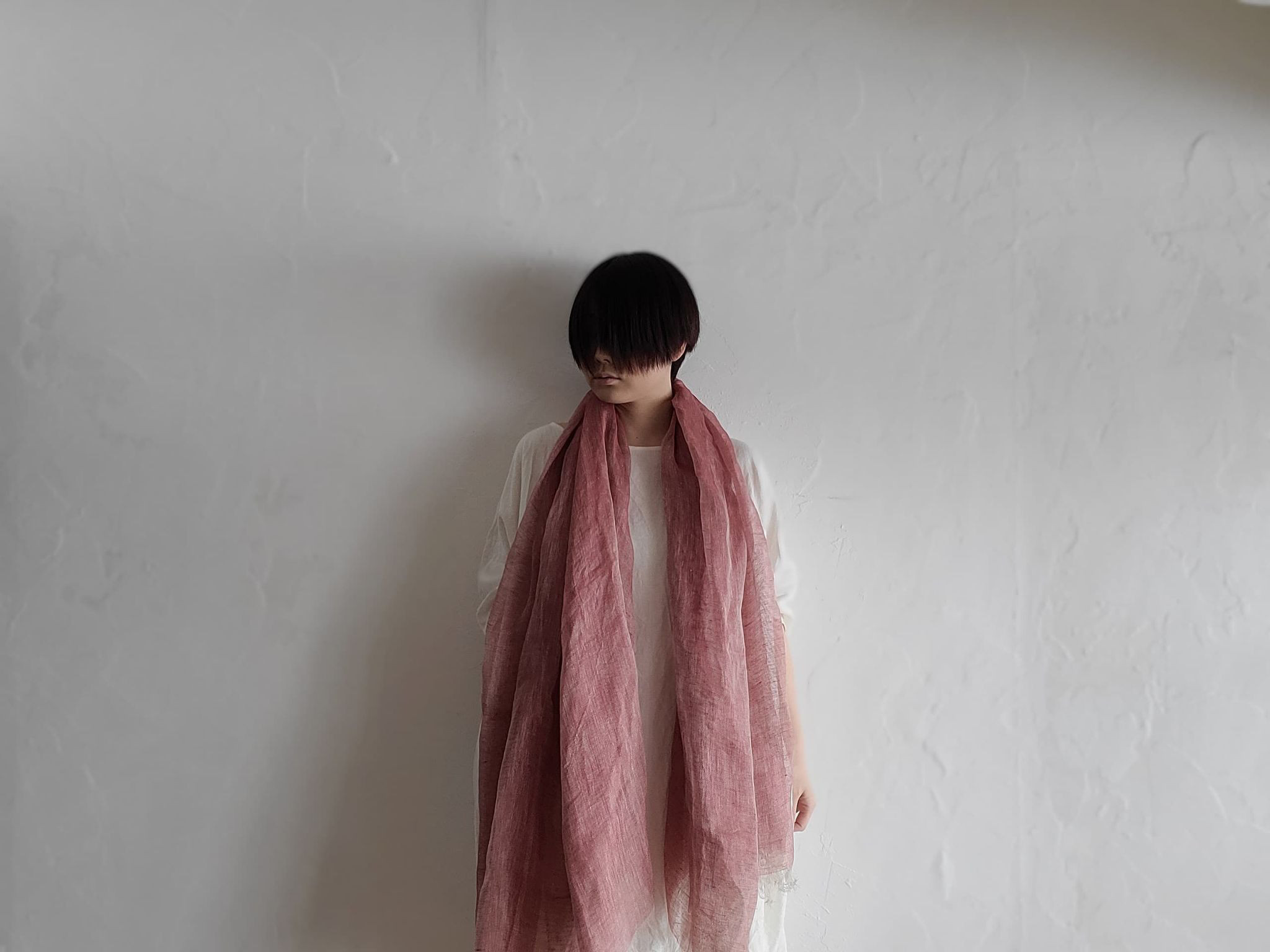 sarariリネンストールフル（レッド）