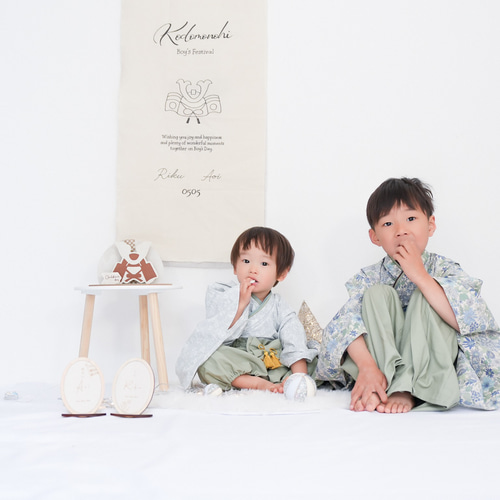 どんぐりアート♡端午の節句ライト付きタペストリー♡ こどもの日 端午の節句 初節句 タペストリー 縦 兜 記念日フォト 雑貨