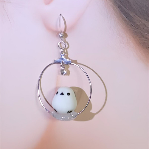 ハロウィン シマエナガピアス | ピアス