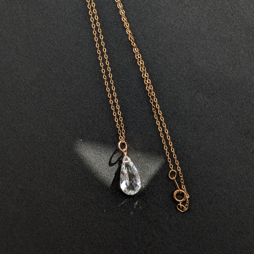 Sold☆2WAY【宝石質クリスタル】大粒ファセット水晶 シンプルな Sold☆2WAY【宝石質クリスタル】大粒ファセット水晶 シンプルな