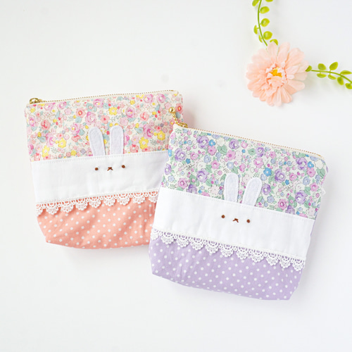 名入れ》移動ポケット＆キッズポシェット♡うさぎ♡クリスマス・誕生日