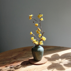 首長の水刺し　76cm 置物　花瓶　透明な茶黄色 首長の水刺し 76cm 置物 花瓶 透明な茶黄色 首長の水刺し 76cm