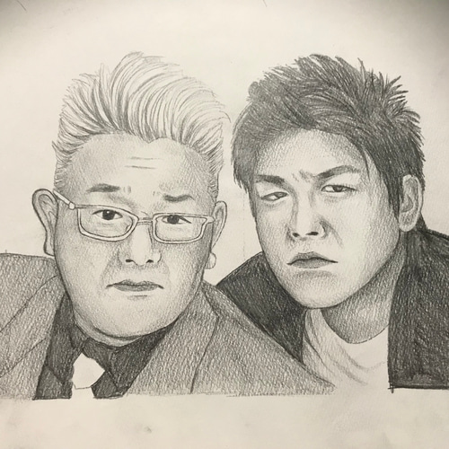 ✨人物模写イラスト白黒✨完全手描き鉛筆画 イラスト なみたん