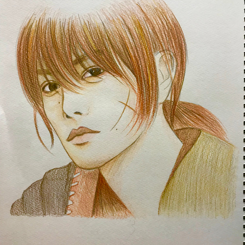 ✨似顔絵カラーイラスト✨完全手描き似顔絵色鉛筆画 イラスト
