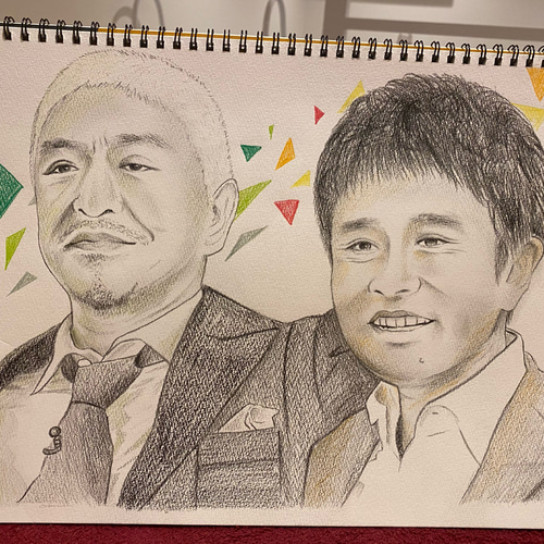 【第1位獲得！】 ✨似顔絵カラーイラスト✨完全手描き似顔絵色鉛筆画 イラスト 絵画