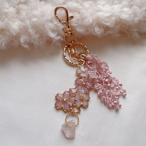 桜♡キーホルダー お花見♡桜♡さくら♡バッグチャーム