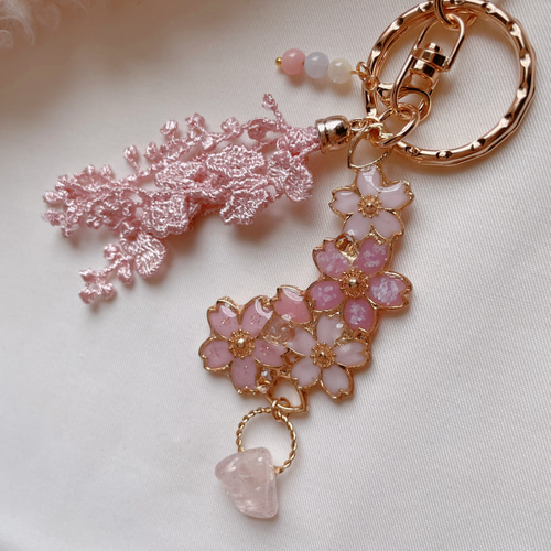 桜♡キーホルダー お花見♡桜♡さくら♡バッグチャーム