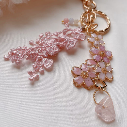 桜♡キーホルダー お花見♡桜♡さくら♡バッグチャーム♡キーホルダー