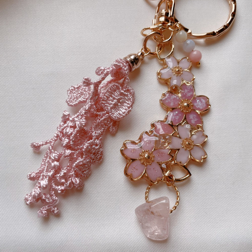 桜♡キーホルダー お花見♡桜♡さくら♡バッグチャーム♡キーホルダー