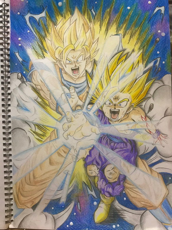 アニメキャラクター 色鉛筆画 はち on X: 