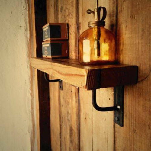 数量限定 TU-RA 古材 アイアン 棚受け 棚板 ブラケット