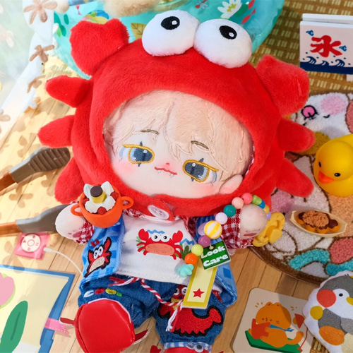 20cmぬいぐるみ服/ぬいぐるみかにコスセット/5点 ぬいぐるみ ニッキー