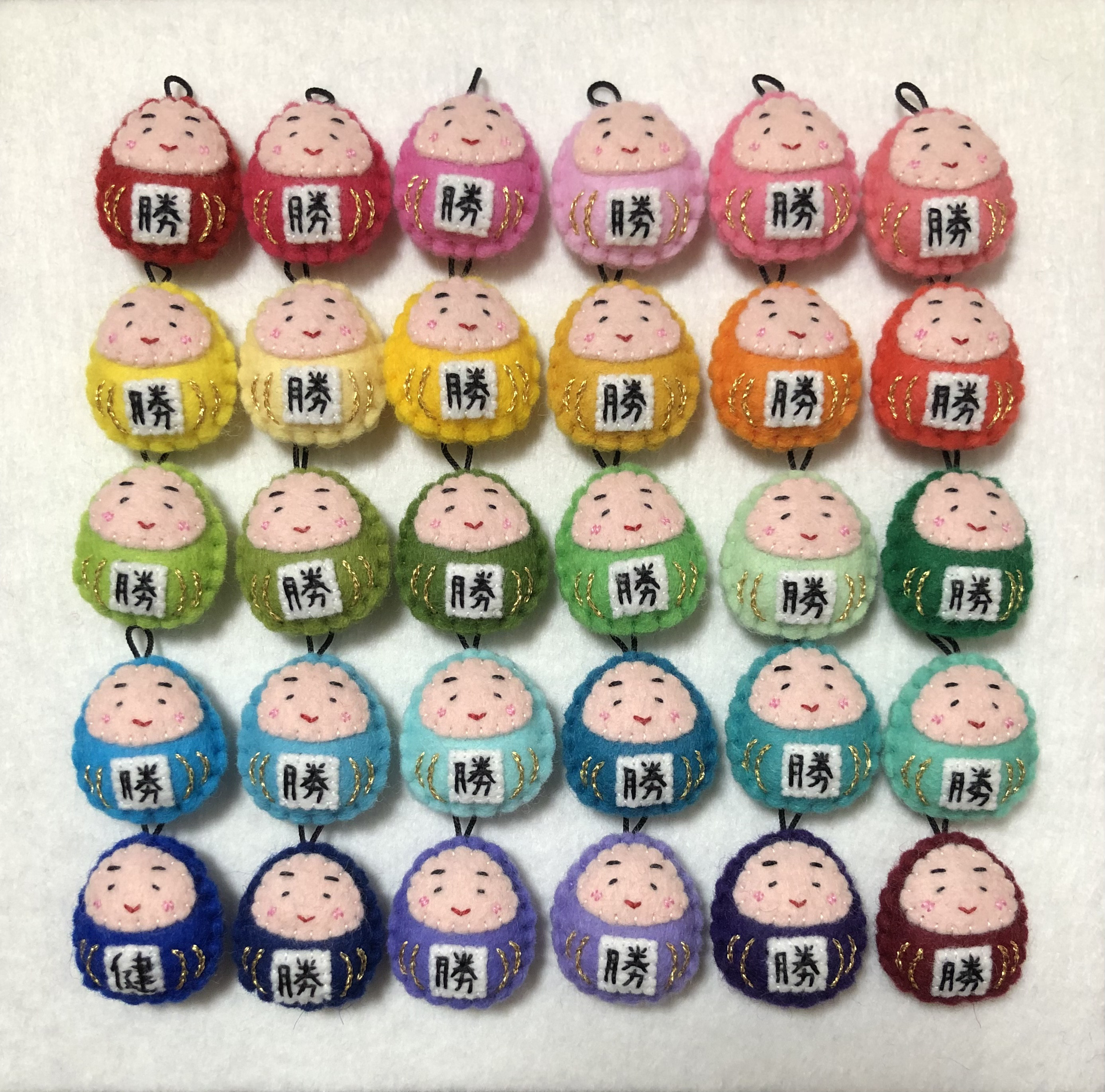だるまお守りミニ（1個）ハンドメイド フェルト その他雑貨