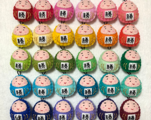 だるまお守りミニ（1個）ハンドメイド フェルト その他雑貨